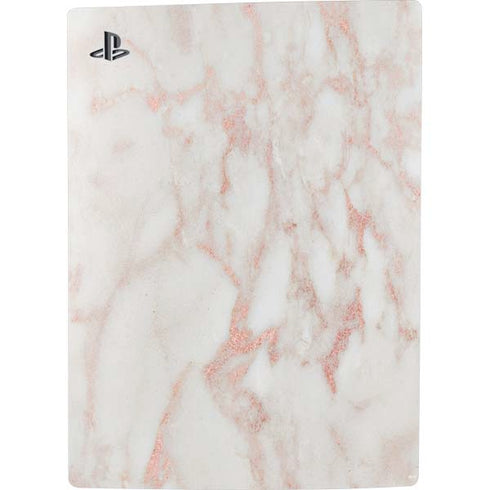 Rose Gold Marble PS5 Digital Edition Console Skin